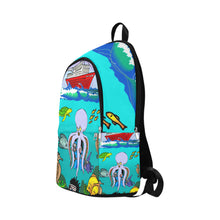 Load image into Gallery viewer, Cartoon Octopus Honey Fabric Backpack