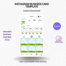 Load image into Gallery viewer, Instagram-Inspired Business Card Template
