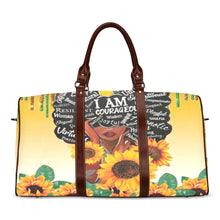 Load image into Gallery viewer, Sunflower Queen_Large Travel Bag

